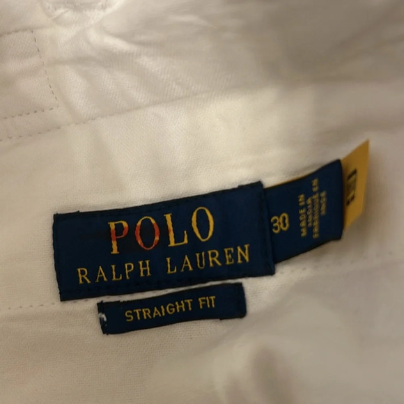 NEW Polo Ralph Lauren Straight Fit Linen Shorts Size 30 - Picture 6 of 9